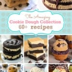 Collage of The Amazing Cookie Dough Collection 60+ recipes