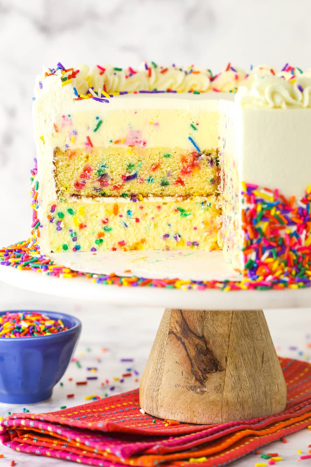 Funfetti Millionaire Cake Ultimate Funfetti Cake l Life Love and Sugar
