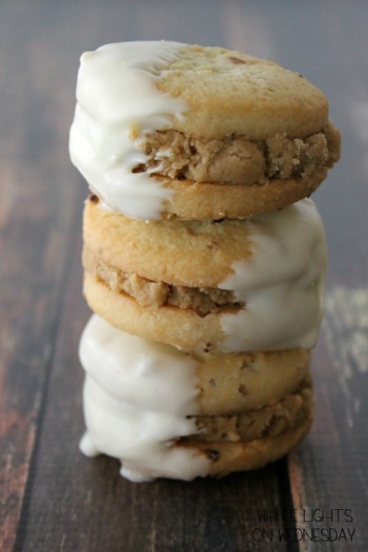 Peanut Butter Cookie Dough Stuffed Sandies