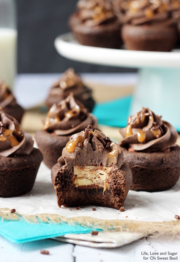 Snickers Chocolate Cookie Cups