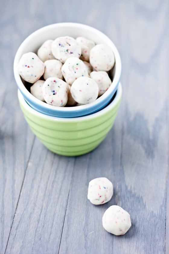 Confetti Cookie Dough Bites by Bake Your Day