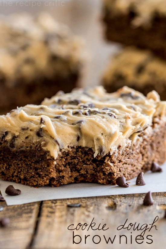 Cookie Dough Brownies by The Recipe Critic