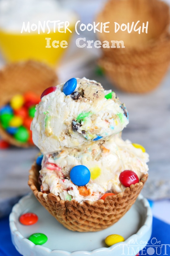 monster cookie dough ice cream recipe no machine