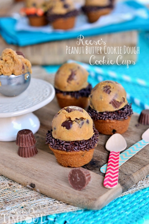 Reese's Peanut Butter Cookie Dough Cookie Cups