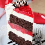 Black Forest Ice Cream Cake slice