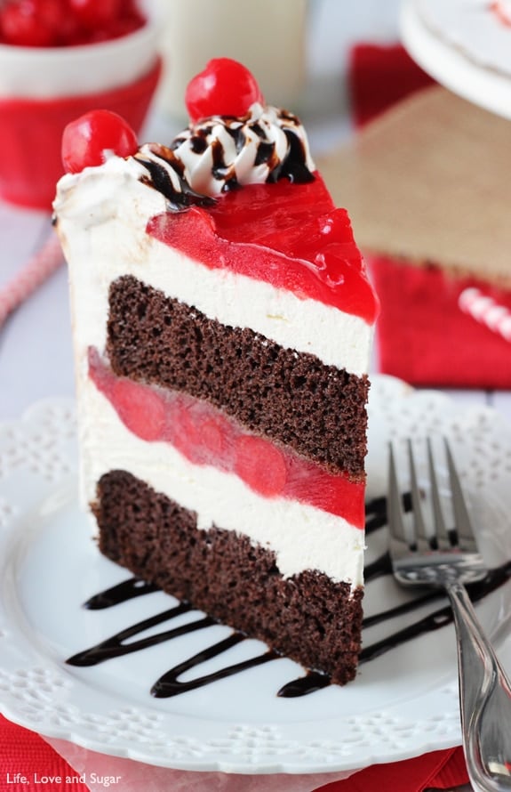 Black Forest Ice Cream Cake