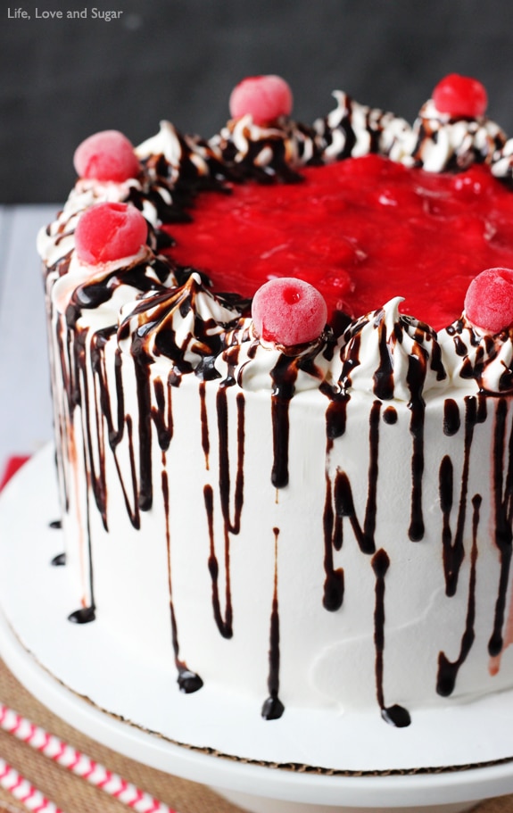 Black Forest Ice Cream Cake