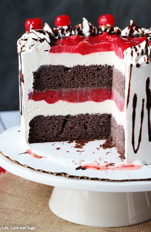 Black Forest Ice Cream Cake