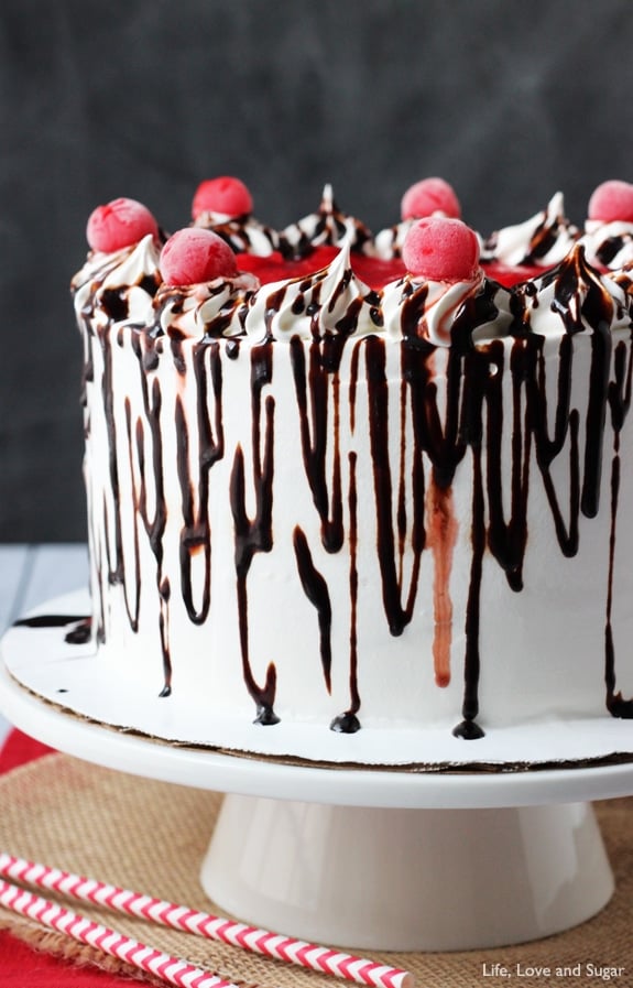 Black Forest Ice Cream Cake