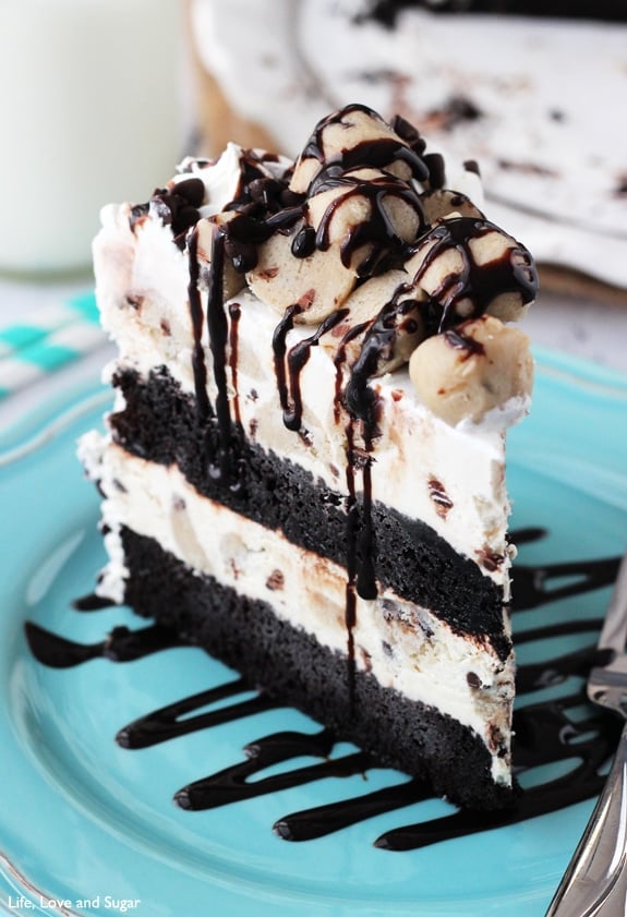 Chocolate Chip Cookie Dough Ice Cream Cake