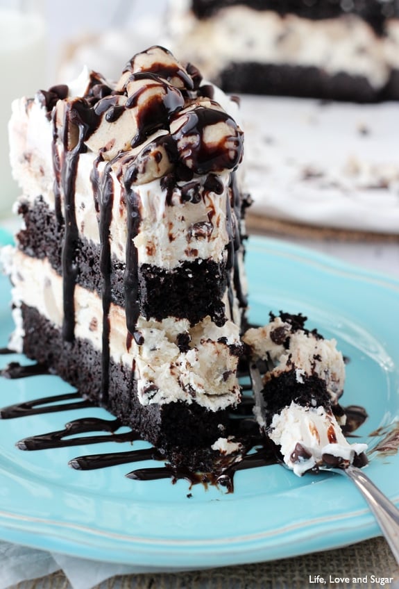 Chocolate Chip Cookie Dough Ice Cream Cake