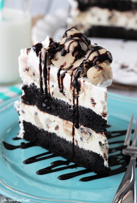 Chocolate Chip Cookie Dough Ice Cream Cake