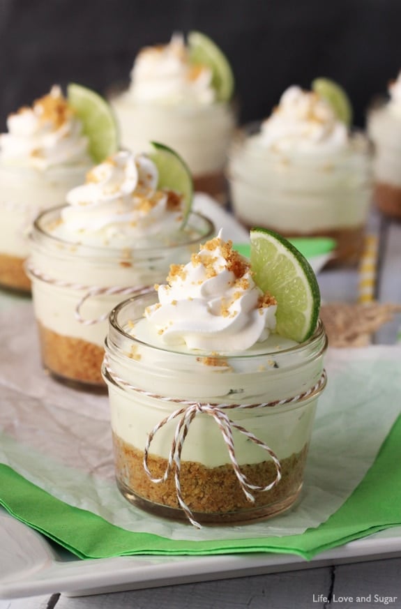 No Bake Key Lime Cheesecake In A Jar | by Life, Love and Sugar