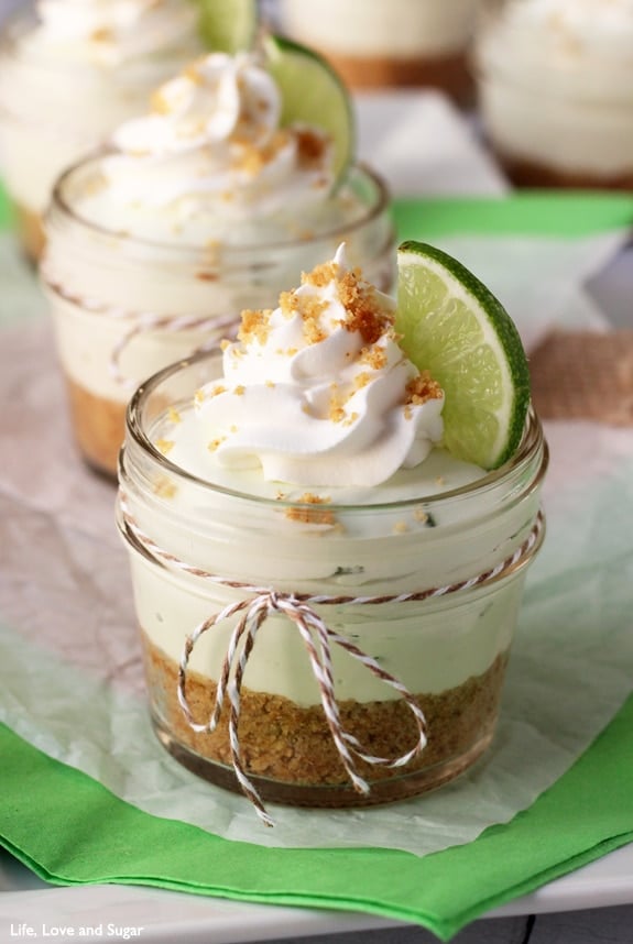 No Bake Key Lime Cheesecake In A Jar | by Life, Love and Sugar