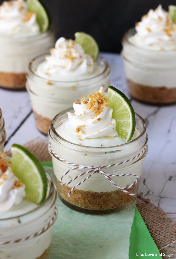 No Bake Key Lime Cheesecake In A Jar | by Life, Love and Sugar