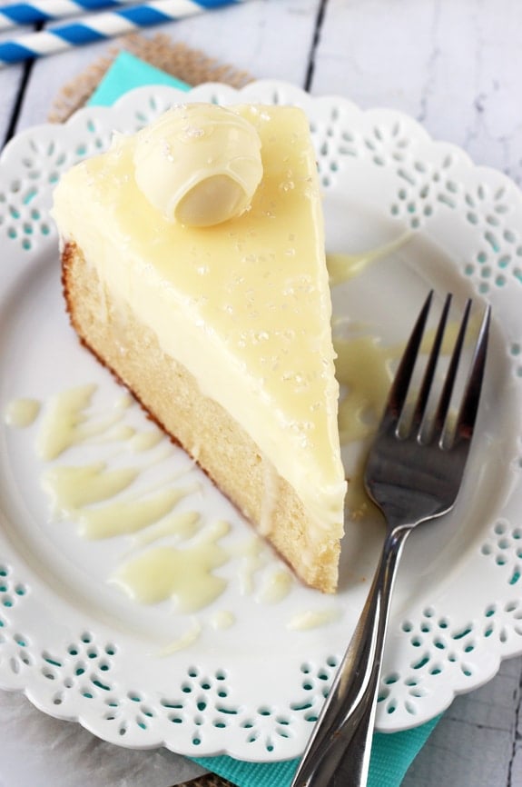 White Chocolate Truffle Cake