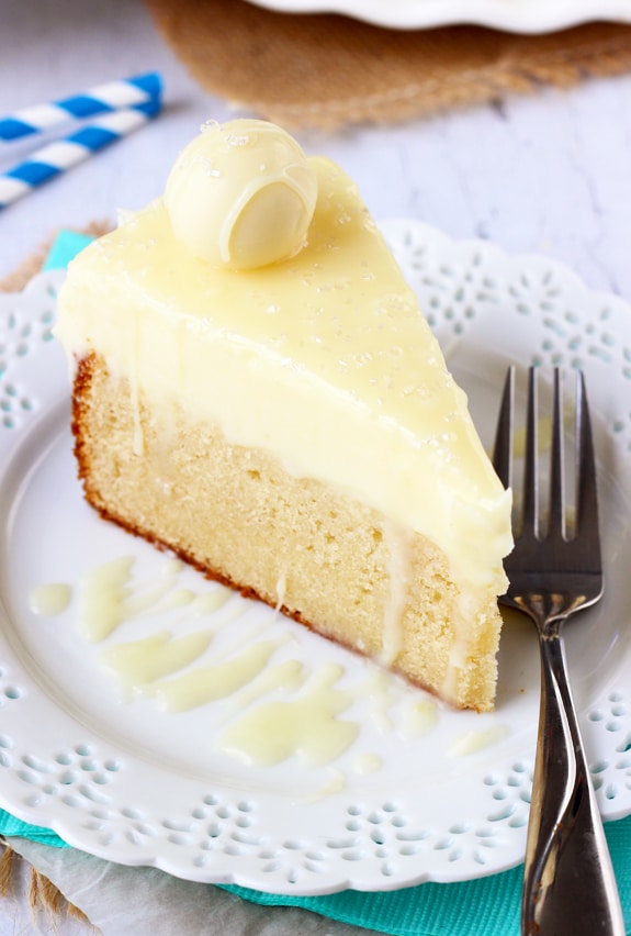 White Chocolate Truffle Cake