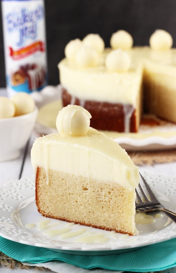 White Chocolate Truffle Cake