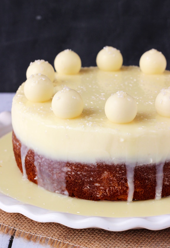 White Chocolate Truffle Cake