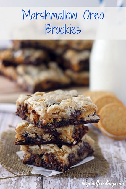 Marshmallow Oreo Brookies