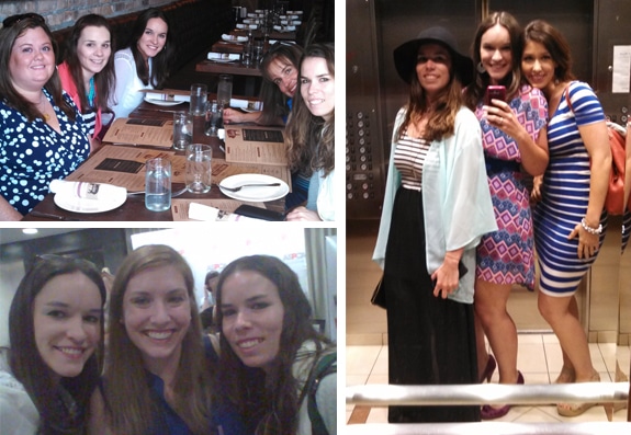 Three Pictures of My Friends and I at the BlogHer Food Conference