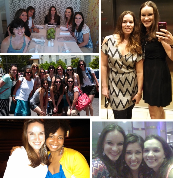 A Collage of Images of Women Attending the BlogHer Food Conference in Miami