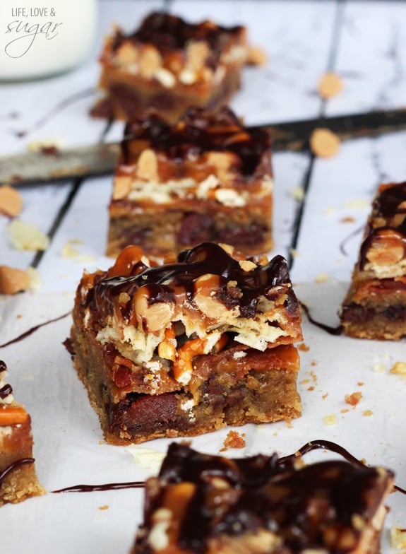 Bacon, Beer and Potato Chip Cookie Bars