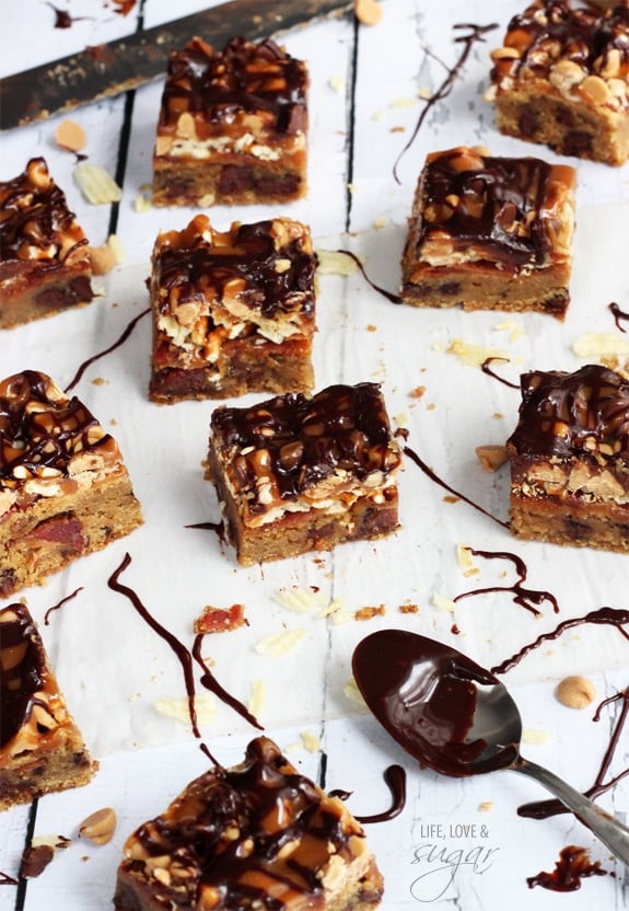 Bacon, Beer and Potato Chip Cookie Bars