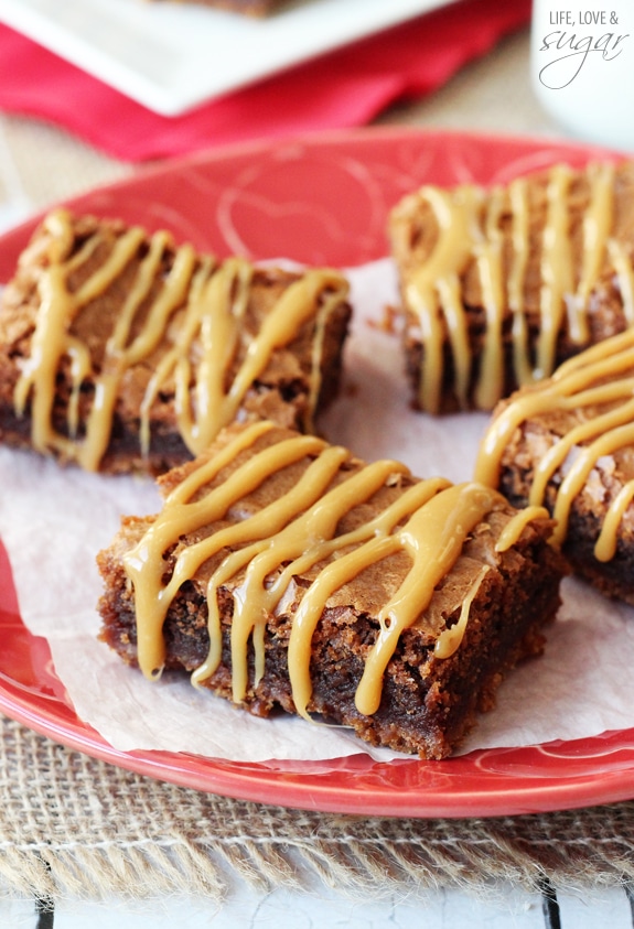 Nutella Pretzel Caramel Brownies