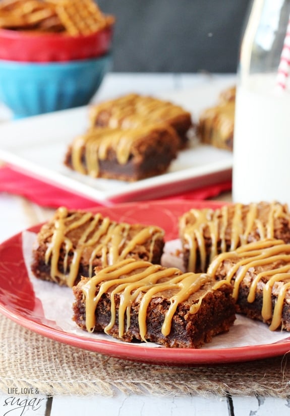 Pretzel Caramel Nutella Brownies