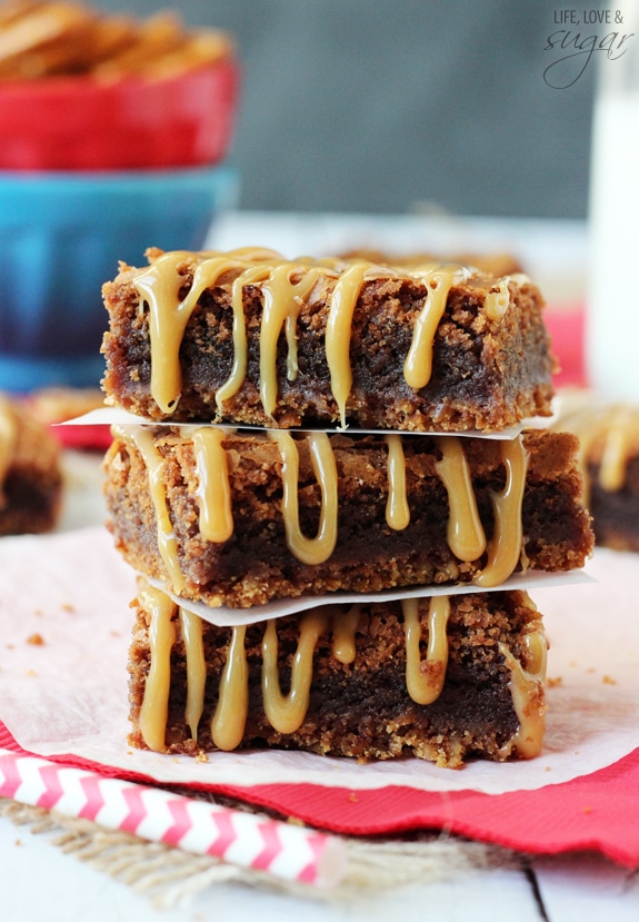 Pretzel Caramel Nutella Brownies