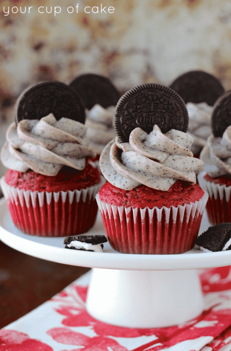 Oreo Red Velvet Cupcakes
