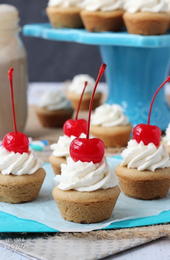 Root Beer Float Cookie Cups