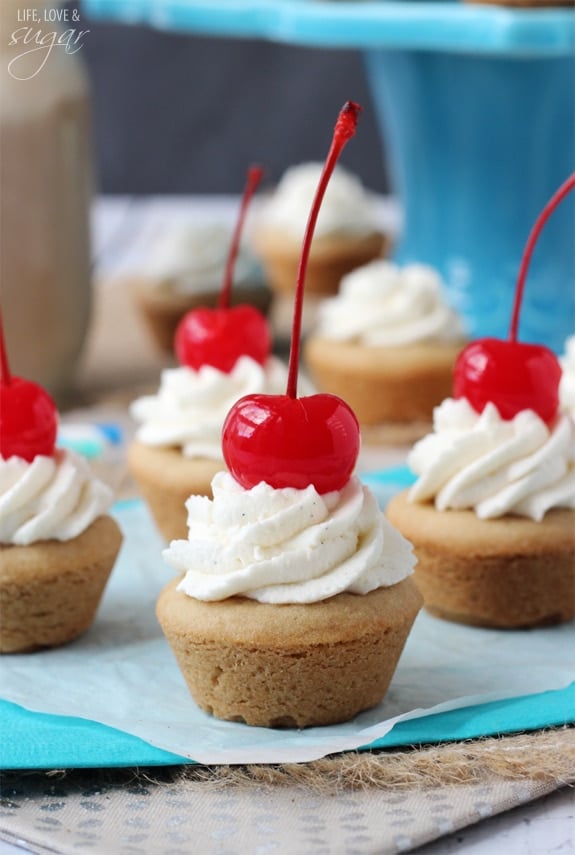 Root Beer Float Cookie Cups