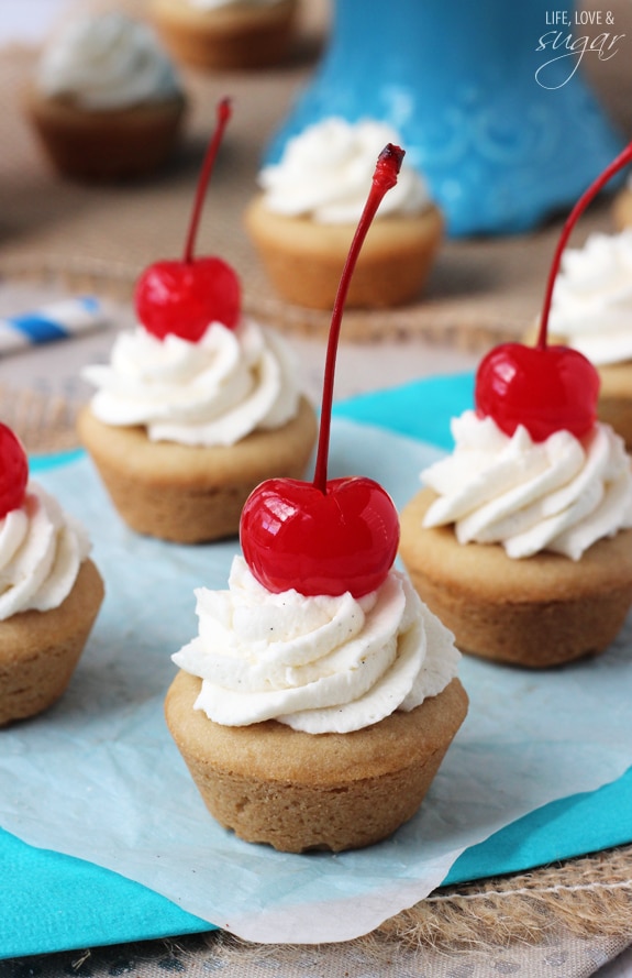 Root Beer Float Cookie Cups