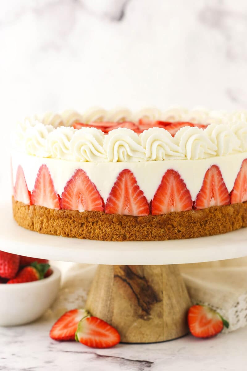 No Bake Strawberry Cheesecake - Preppy Kitchen