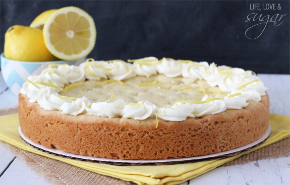 Lemon Cookie Cake side view