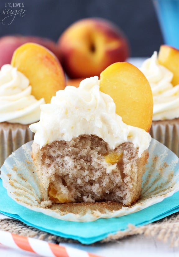 Peach Pie Cupcakes