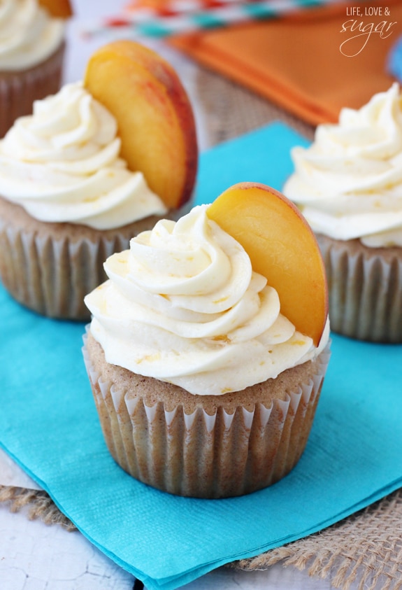 Peach Pie Cupcakes