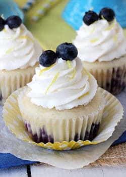 Lemon Blueberry Cupcakes