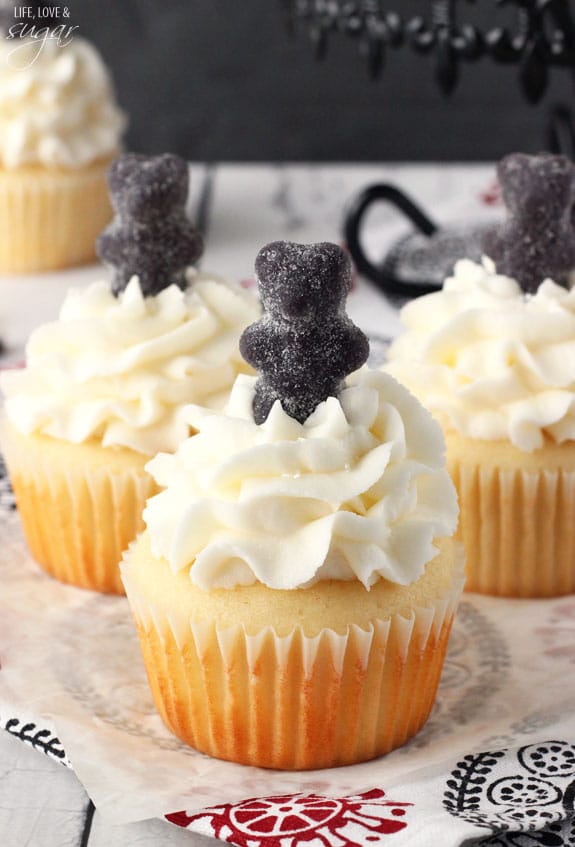 Anise Licorice Cupcakes on a piece of wax paper