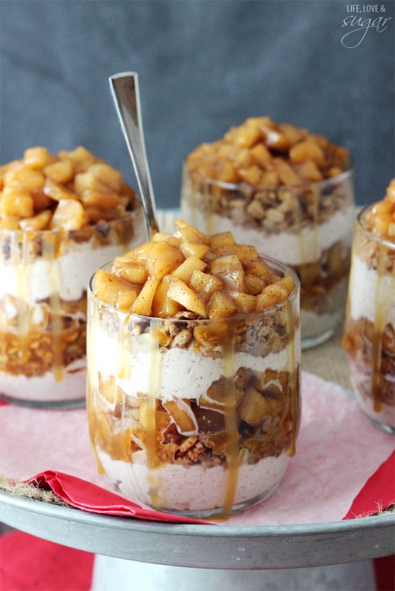 Caramel Apple Trifles | Homemade Trifle Recipes 