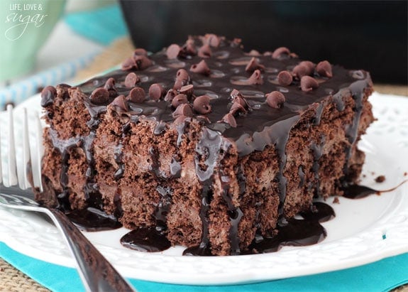 A Slice of Death by Chocolate Icebox Cake on a Plate