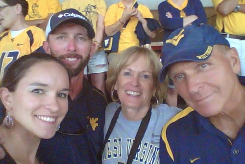 Lindsay, Ian and Lindsay's Parents at the Alabama Football Game