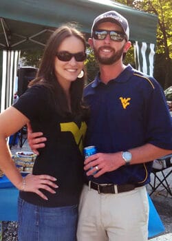 Lindsay and Her Husband Ian Hanging Out at the Alabama vs West Virginia Tailgate