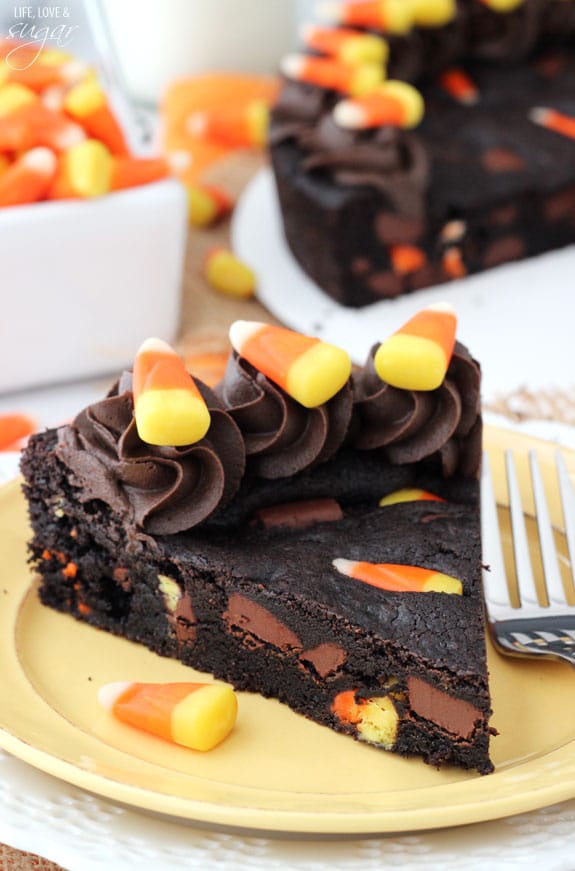 Candy Corn Chocolate Chip Cookie Cake Easy Halloween Cake Idea