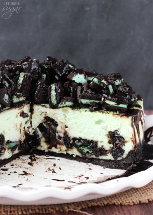 Mint Oreo Cheesecake - Life Love and Sugar