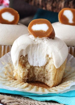 Caramel Cream Cupcakes - bell' alimento