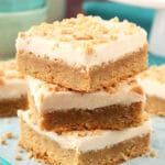 Frosted Maple Cookie Bars stacked