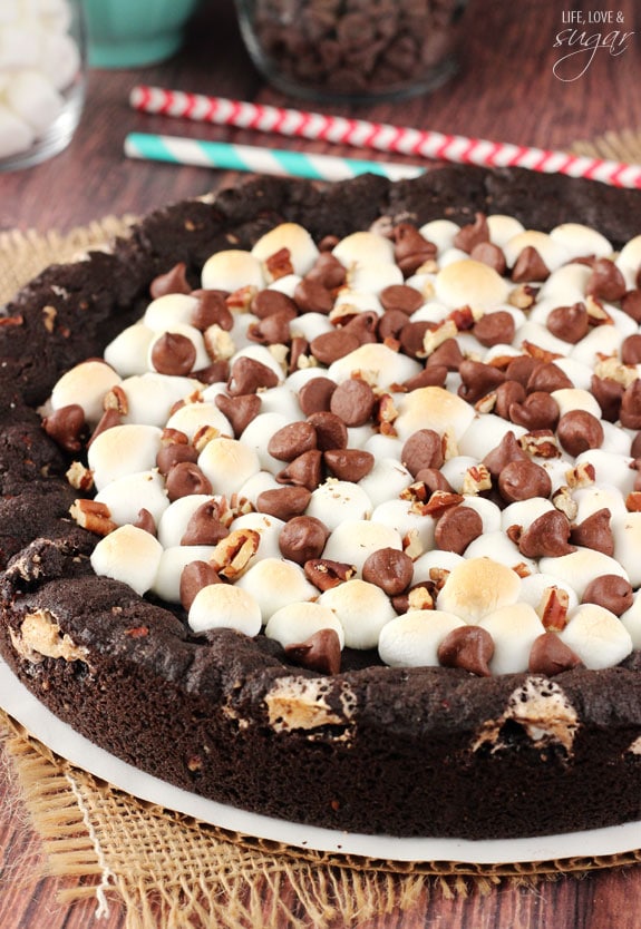 A whole Rocky Road Cookie Cake